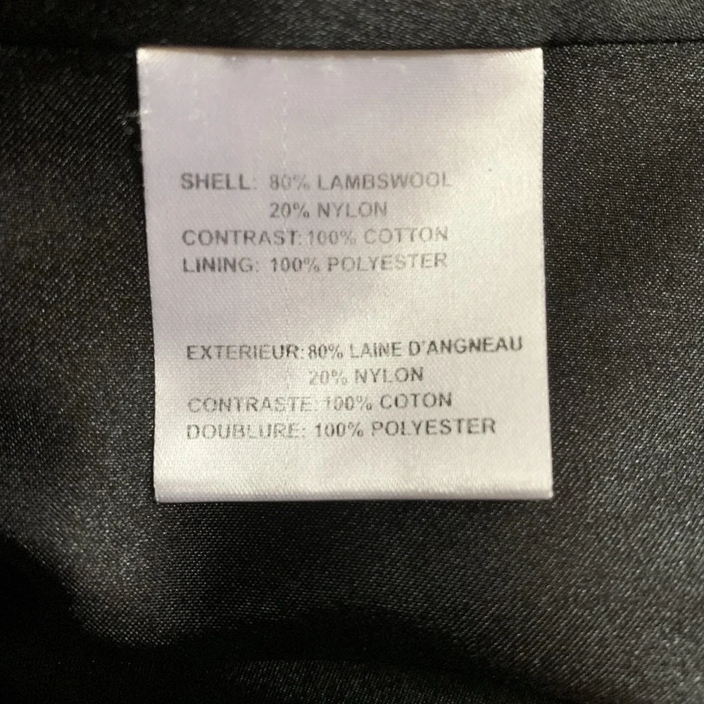 Forecaster of Boston Lamb Wool Winter Coat Hoodie Size 8 Women's Navy Blue Long